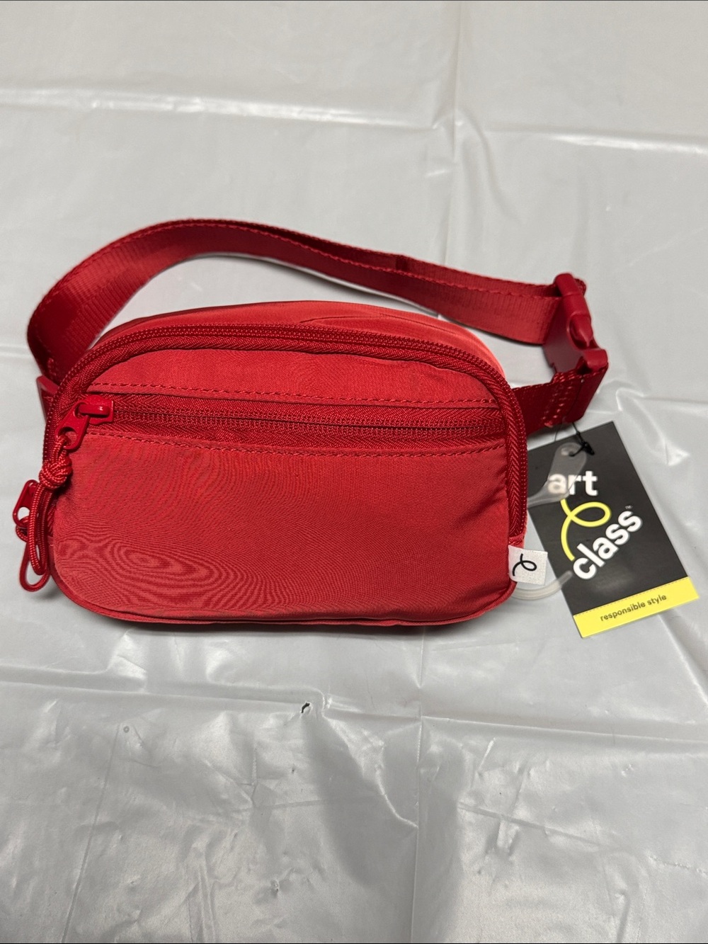 art class Red Kids Belt Bag/Crossbody with Zip Pocket